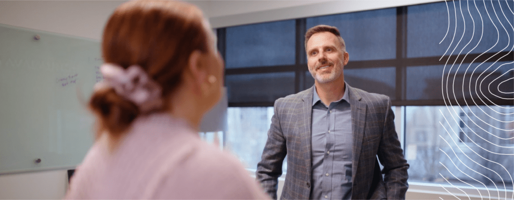 An agency CEO and employee