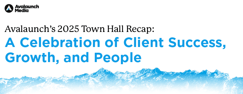 Branded image with text: Avalalunch's 2025 Town Hall Recap